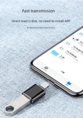 Evrensel OTG Adaptörü - Gümüş (Apple/Type-C 2'si 1 Arada) - 9