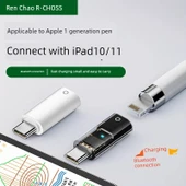 iPad Apple Pencil Adaptörü - Şeffaf - iPad 10/11 için Şarj ve Bluetooth - 2