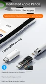 iPad Apple Pencil Adaptörü - Şeffaf - iPad 10/11 için Şarj ve Bluetooth - 7