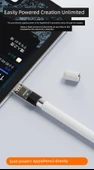 iPad Apple Pencil Adaptörü - Beyaz - iPad 10/11 için Şarj ve Bluetooth - 8
