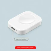 Apple Watch Manyetik Hızlı Şarj Aleti - Fildişi Beyazı Apple Arayüz - 1
