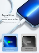 iPhone Hızlı Şarj Kablosu PD20W - 1.5m - Mavi [USB] - 2