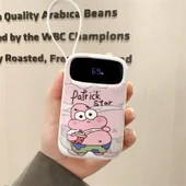 30W Hızlı Şarj 10000mAh Powerbank - Pembe Yuvarlak Kedi Desenli, 4 Kablolu - 3