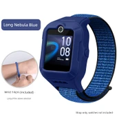 Huawei Çocuk Saati 5 Uyumlu Uzun Nebula Mavi Naylon Kordon thumbnail 1