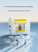 30W Çift Port GaN PD Hızlı Şarj Aleti - Uzak Tepe Mavi 1.0m Örgülü Kablo thumbnail 3
