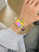 Apple Watch 42mm iwatch 1/2/3 Uyumlu Küçük Canavar Desenli Elastik Kordon (13-15cm Bilek) - 6