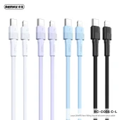 20W PD Hızlı Şarj Sıvı Silikon Type-C Kablo - Mavi (Apple PD20W) - 2