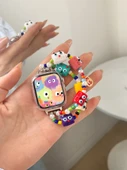 Apple Watch 42mm iwatch 1/2/3 Uyumlu Küçük Canavar Desenli Elastik Kordon (13-15cm Bilek) - 7