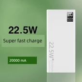 66W Süper Hızlı Şarj 20000mAh Powerbank - Şövalye Siyahı - 30000mA Süper Hızlı Şarj + 5A Hızlı Şarj Kablosu - 2