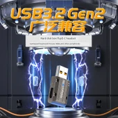 USB 3.2 - Type-C Çevirici Adaptör - Metalik Gri - Yan Bükümlü Ters - 5