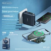 15000mAh Powerbank - Phantom Siyahı, Normal Hızlı Şarj ve Fiş - 6