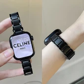 Apple Watch Paslanmaz Çelik Kordon 38mm (iwatch 1/2/3 nesil) - Yıldız Işığı thumbnail 8