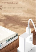 90W Hızlı Şarj Aleti - 1 Metre Kablolu - Xiaomi Uyumlu - 9