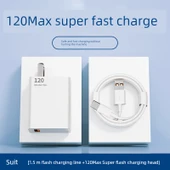 120W Hızlı Şarj Aleti Seti - İki Adet 1.5m 6A Kablo - 1