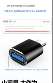 USB - Type-C Adaptör - Altın Type-C - USB 2'li Paket (U disk/fare/klavye için) - 9