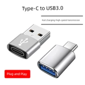 USB - Type-C Adaptör - Altın Type-C - USB 2'li Paket (U disk/fare/klavye için) - 2