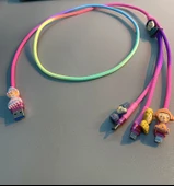 3'ü 1 Arada Çoklu Şarj Kablosu - 1 Metre - Minnie Oyuncak Seti - 5
