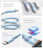 20W/27W PD Sertifikalı Type-C Lightning Kablosu - 2m - Leylak (iPhone 8-14 Uyumlu) - 7