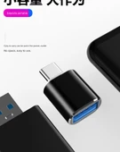 USB - Type-C Adaptör - Altın Type-C - USB 2'li Paket (U disk/fare/klavye için) - 10