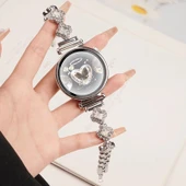 Huawei GT5 Pro 42mm Gümüş Dört Yapraklı Yonca Tam Elmas Bileklik - 1