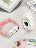 Xiaomi Mi Band 3/4 NFC Jöle Beyaz Şeffaf Kordon - 7