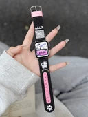 Xiaomi 8pro Denim İşlemeli Yavru Kedi Mor Siyah Kordon - 8