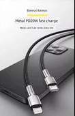 USB - Lightning Kablosu - 0.25m - Beyaz - 1 Alana 1 Bedava - 10