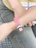 Xiaomi Mi Band 3/4 NFC Jöle Beyaz Şeffaf Kordon - 6