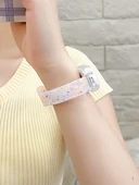 Xiaomi Mi Band 3/4 NFC Jöle Beyaz Şeffaf Kordon - 4