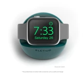 Apple Watch Şarj Standı - Tavus Kuşu Yeşili - Silikon - 1