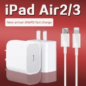 iPad Air 2/3 Uyumlu 30W Hızlı Şarj Başlığı + 1.5m Kablo - 2