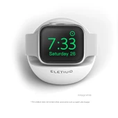 Apple Watch Şarj Standı - Retro Beyaz - Silikon - 1