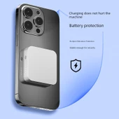 Üçü Bir Arada 5000mAh Kablosuz Powerbank - Kırmızı - 7