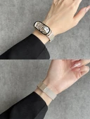 Xiaomi Bileklik 8 Metal Tokalı Kayış - Siyah + Metal Kılıf NFC - 2
