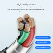 30W Hızlı Şarj Type-C Lightning Kablosu - Siyah - Diğer Uzunluk - 5
