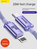 Apple 30-Pin USB-A Hızlı Şarj Data Kablosu - Mor 2 Metre (1 Alana 1 Bedava) - 1