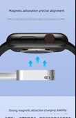 Mini Taşınabilir 3'ü 1 Arada Hızlı Şarj Aleti - Mavi iWatch/Telefon/Kulaklık - 10