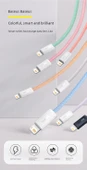 USB-C Lightning Kablosu - Koyu Gri Mavi - 2 Metre - 20W PD Hızlı Şarj - 6