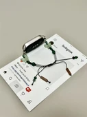 Xiaomi Bileklik 3/4 Uyumlu Çift Mavi Kelebek Boncuklu Kordon - 6