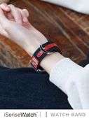 Apple Watch 42mm (10. Nesil) Açık Mavi Denim Desenli Deri Kordon - 6
