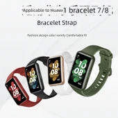 Huawei Bileklik 8/8NFC/9/9NFC Uyumlu Silikon Kordon - Gece Yarısı Mavisi thumbnail 2