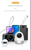 Uzun Micro USB Android Data Kablosu - 11 Metre - Beyaz - 10