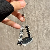 Huawei Bileklik 8 Gümüş Yıldız ve Elmas Zincir Metal Kordon - 4