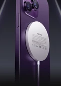 Qi Sertifikalı 15W Hızlı Manyetik MagSafe Kablosuz Şarj Aleti - 7