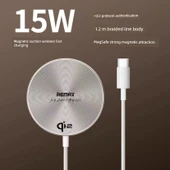 Qi Sertifikalı 15W Hızlı Manyetik MagSafe Kablosuz Şarj Aleti - 1