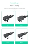 Dirsekli Mikro USB Data Kablosu - 1.5m - Yukarı - 11