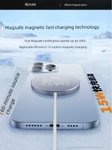 Qi Sertifikalı 15W Hızlı Manyetik MagSafe Kablosuz Şarj Aleti - 5