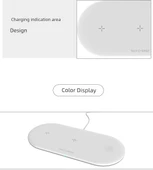3'ü 1 Arada Kablosuz Şarj Aleti - iPhone, iWatch, AirPods - 10W - Siyah - 4