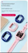 Huawei Kids Watch 5Pro Uyumlu Mavi ve Yeşil Renkli Koruyucu Kılıf ve Temperli Film - 7