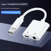 2'si 1 Arada Type-C - 3.5mm Dijital Ses Çevirici Adaptör - Tekli Paket - 3